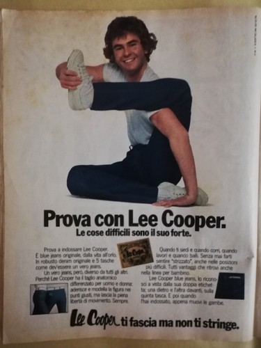 Pubblicità jeans lee cooper - pubblicità,