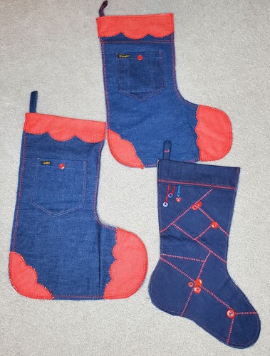 Calze natalizie cowboy jeans