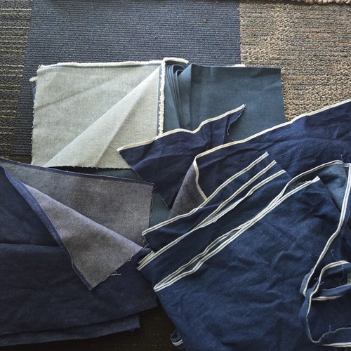 Tessuto denim vintage cimosa